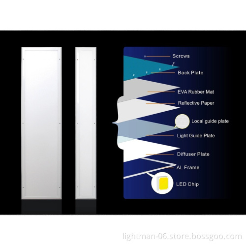 60W 60x120 IP40 Clean Room LED Panel Light 600x1200